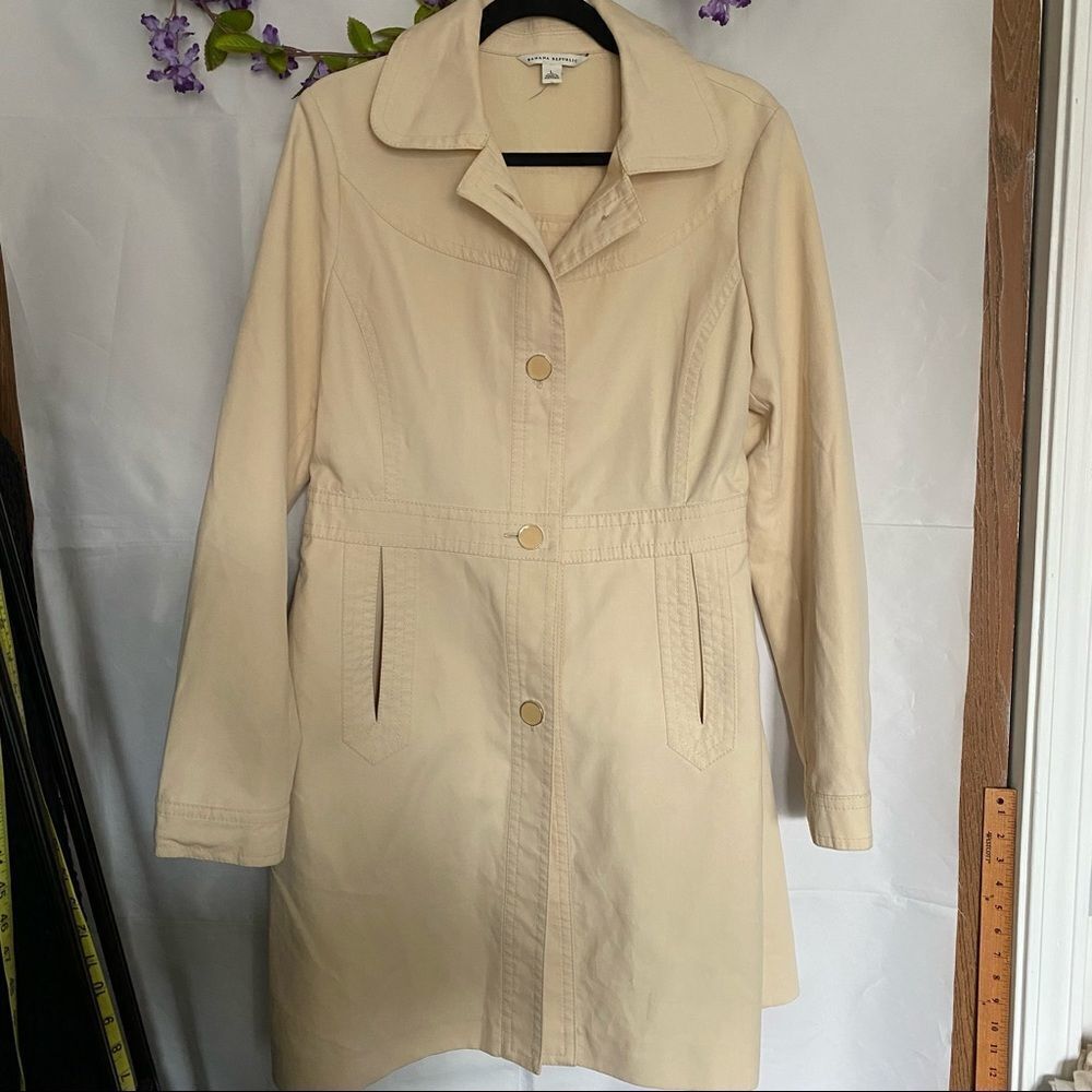 Banana Republic Cream Long Jacket